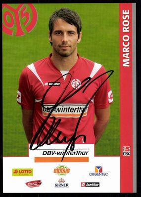 Marco Rose FSV Mainz 05 2007-08 Original Signiert + A 78139