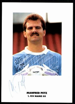 Manfred Petz FSV Mainz 05 1990-91 Original Signiert + A 78133