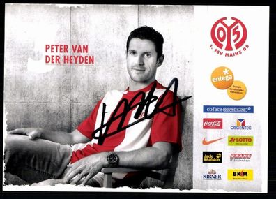 Peter van der Heyden FSV Mainz 05 2009-10 Original Signiert + A 78171