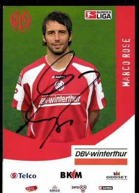 Marco Rose FSV Mainz 05 2005-06 Original Signiert + A 78138