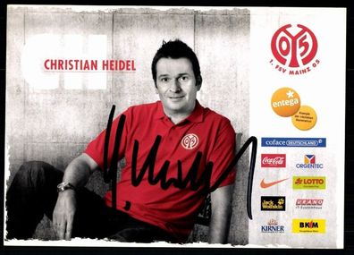 Christian Heidel FSV Mainz 05 2009-10 Original Signiert + A 78075