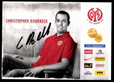 Christopher Rohrbeck FSV Mainz 05 2009-10 Original Signiert + A 78093