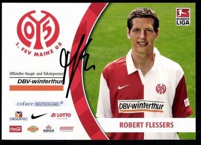 Robert Flessers Mainz 05 2008/09 Original Signiert + A 78180