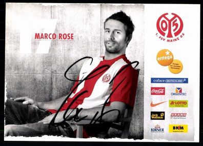 Marco Rose FSV Mainz 05 2009-10 Original Signiert + A 78141