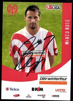 Marco Rose FSV Mainz 05 2006/07 Original Signiert + A 78262