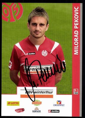 Milorad Pekovic FSV Mainz 05 2007-08 Original Signiert + A 78151