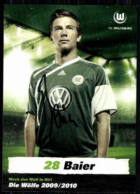 Daniel Baier VFL Wolfsburg 2009-10 Autogrammkarte Original Signiert + A 81593