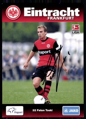 Faton Toski Eintracht Frankfurt 2009-10 Original Signiert + A 81480