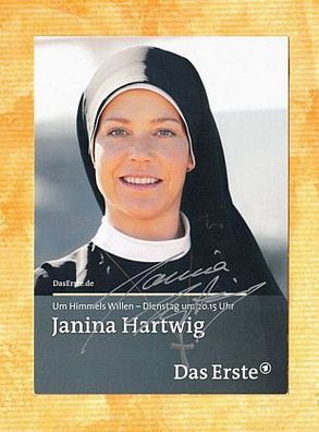 Janina Hartwig ( Um Himmels Willen ) - persönlich signiert