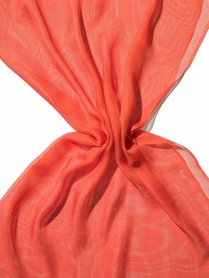 20 % Rabatt: Seidengewebe Tissu de Gaze 08, orange (karotte), 140 cm breit, Meterware
