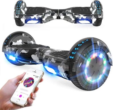 6,5 Zoll Hoverboard Self Balance Scooter mit LED Motorbeleuchtung und Bluetooth