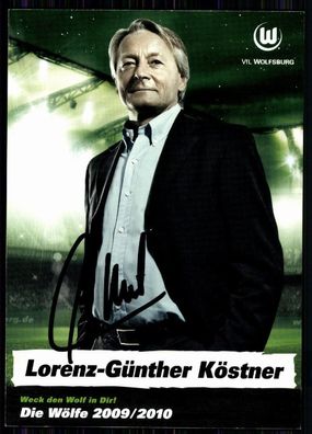 Lorenz-Günther Köstner VFL Wolfsburg 2009-10 Original Signiert + A 81607