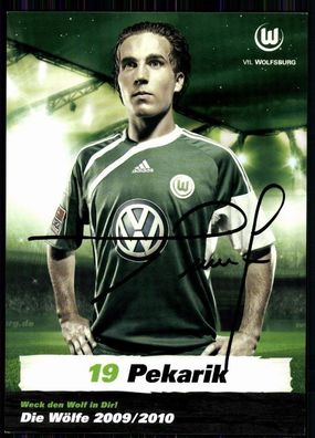 Peter Pekarik VFL Wolfsburg 2009-10 Autogrammkarte Original Signiert + A 81611