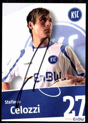 Stefano Celozzi Karlsruher SC 2008-09 Autogrammkarte Original Signiert + A 81829