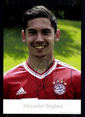 Alexander Sieghart Bayern München II 2013-14 Autogrammkarte Original Signiert