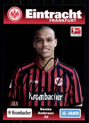 Bamba Anderson Eintracht Frankfurt 2012-13 Autogrammkarte + A 75095