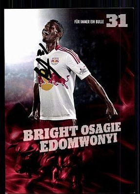Bright Osagie Edomwonyi Red Bull Salzburg 2012-13 Autogrammkarte + A 74420