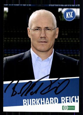 Burkhard Reich Karlsruher SC 2009-10 Autogrammkarte Original Signiert + A 75250