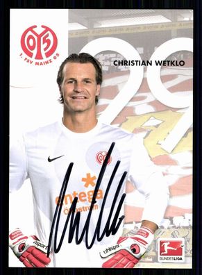 Christian Wetklo FSV Mainz 05 2013-14 Autogrammkarte Original Signiert + A 74982