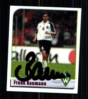 Frank Baumann Werder Bremen 2002 Panini Sammelbild Original Signiert + A 74715