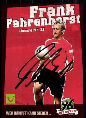 Frank Fahrenhorst Hannover 96 2006-07 Autogrammkarte Original Signiert + A 74379