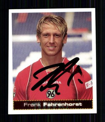 Frank Fahrenhorst Hannover 96 2007-08 Panini Sammelbild + A 74789