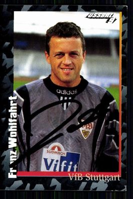 Franz Wohlfahrt VfB Stuttgart 1997 Panini Sammelbild Original Signiert + A 74894