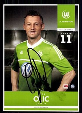 Ivica Olic VFL Wolfsburg 2012-13 Autogrammkarte Original Signiert + A 74442
