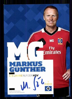 Markus Günther Hamburger SV 2012-13 Autogrammkarte Original Signiert + A 74493