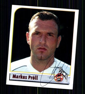 Markus Pröll 1. FC Köln 2002 Panini Sammelbild Original Signiert + A 74694