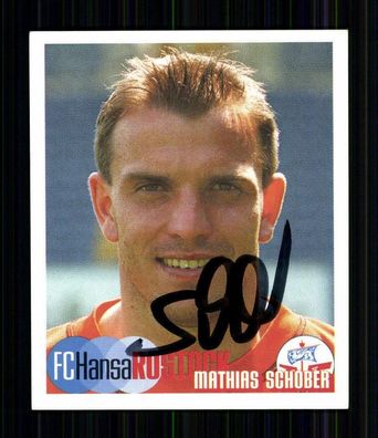 Mathias Schober Hansa Rostock 2002-03 Panini Sammelbild + A 74900