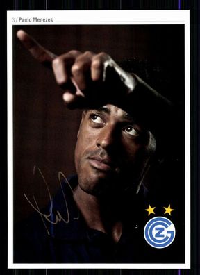 Paulo Menezes FC Zürich TOP Autogrammkarte Original Signiert + A 75259