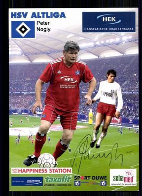 Peter Nogly Hamburger SV Altliga Seltene Autogrammkarte Original Sign + A 74501