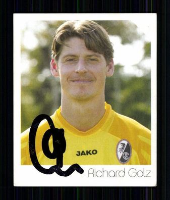 Richard Golz SC Freiburg 2003-04 Panini Sammelbild Original Signiert + A 74798