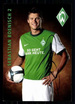 Sebastian Boenisch Werder Bremen 2009-10 Autogrammkarte + A 75155