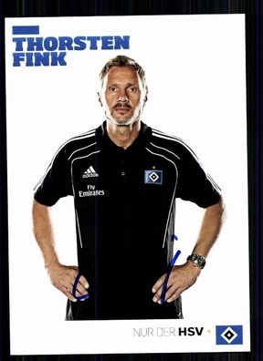 Thorsten Fink Hamburger SV 2011-12 Autogrammkarte Original Signiert + A 74490