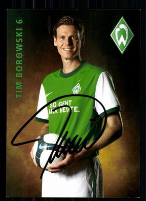 Tim Borowski Werder Bremen 2009-10 Autogrammkarte Original Signiert + A 75156