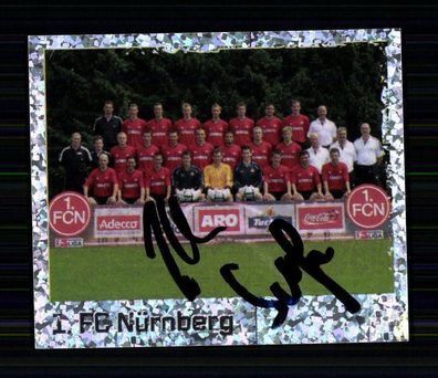 Unbekannt 1. FC Nürnberg 2004-05 Panini Sammelbild 2xOriginal Signiert + A 74866