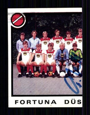 Unbekannt Fortuna Düsseldorf 1984 Panini Sammelbild Original Signiert + A 74646