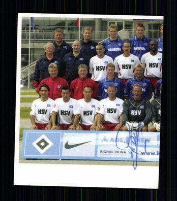 Unbekannt Hamburger SV 2003-04 Panini Sammelbild Original Signiert + A 74814