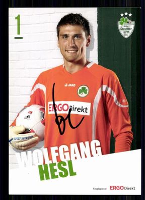Wolfgang Hesel SpVgg Greuther Fürth 2011-12 Autogrammkarte + A 74513