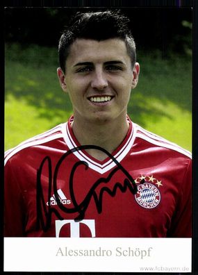 Alessandro Schöpf Bayern München II 2013-14 Original Signiert