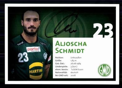 Aljoscha Schmidt GWD Minden Autogrammkarte Original Signiert Handball + A 75798