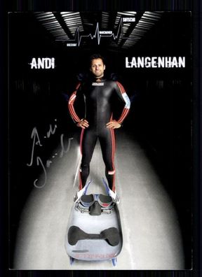 Andi Langenhan TOP Autogrammkarte Original Signiert Rodeln + A 75594