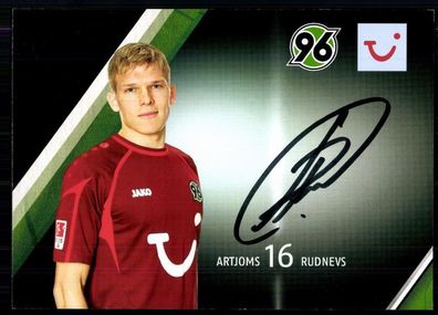 Artjoms Rudnevs Hannover 96 2013-14 Autogrammkarte Original Signiert+ A 79717