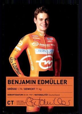 Benjamin Edmüller TOP Autogrammkarte Original Signiert Radsport + A 75511