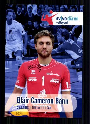 Blair Cameron Bann Evio Düren Autogrammkarte Volleyball + A 75722