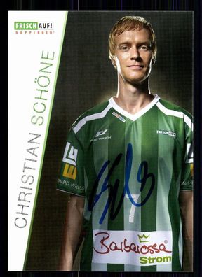 Christian Schöne Frisch auf Göppingen 2012-13 Autogrammkarte Handball + A 75735