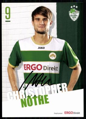 Christopher Nöthe SpVgg Greuther Fürth 2012-13 Original Signiert + A 79956