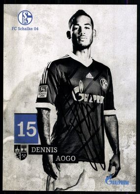 Dennis Aogo FC Schalke 04 2013-14 Original Signiert + A 79086